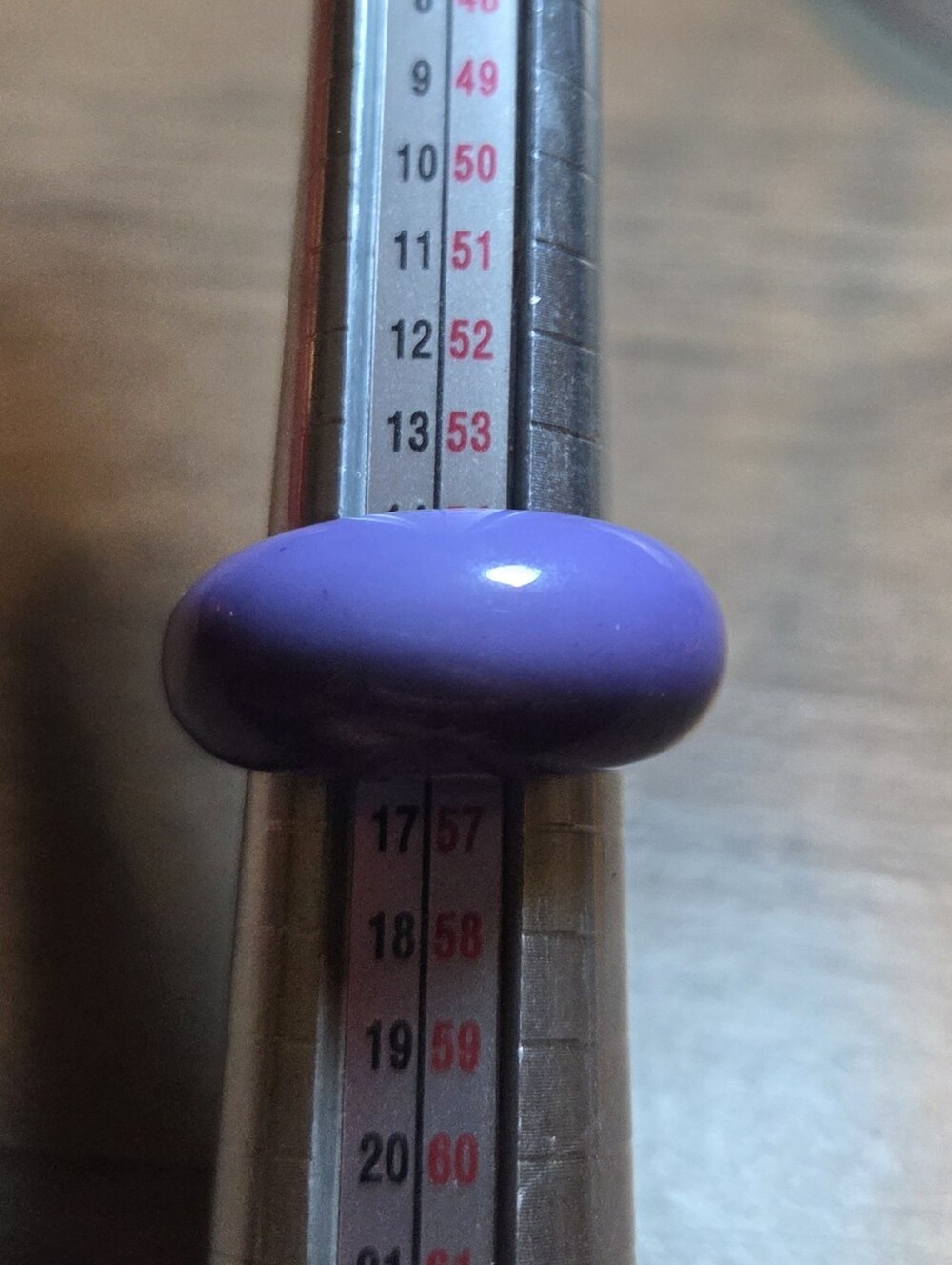 Purple Dome Resin Ring Size 7
